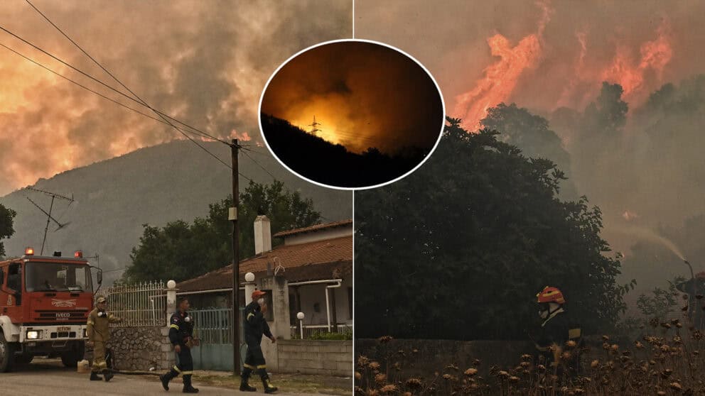 lesný požiar v Turecku Grécku