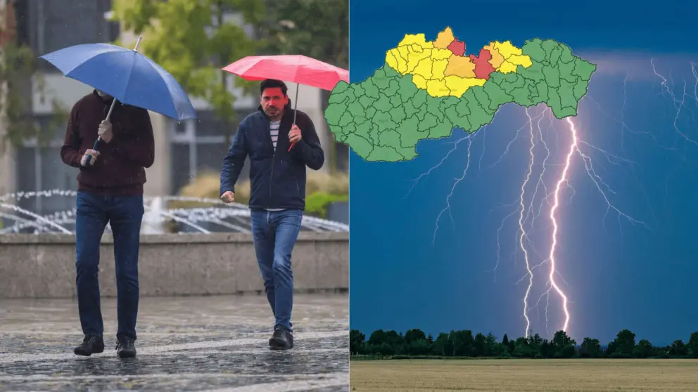 počasie dážď búrka