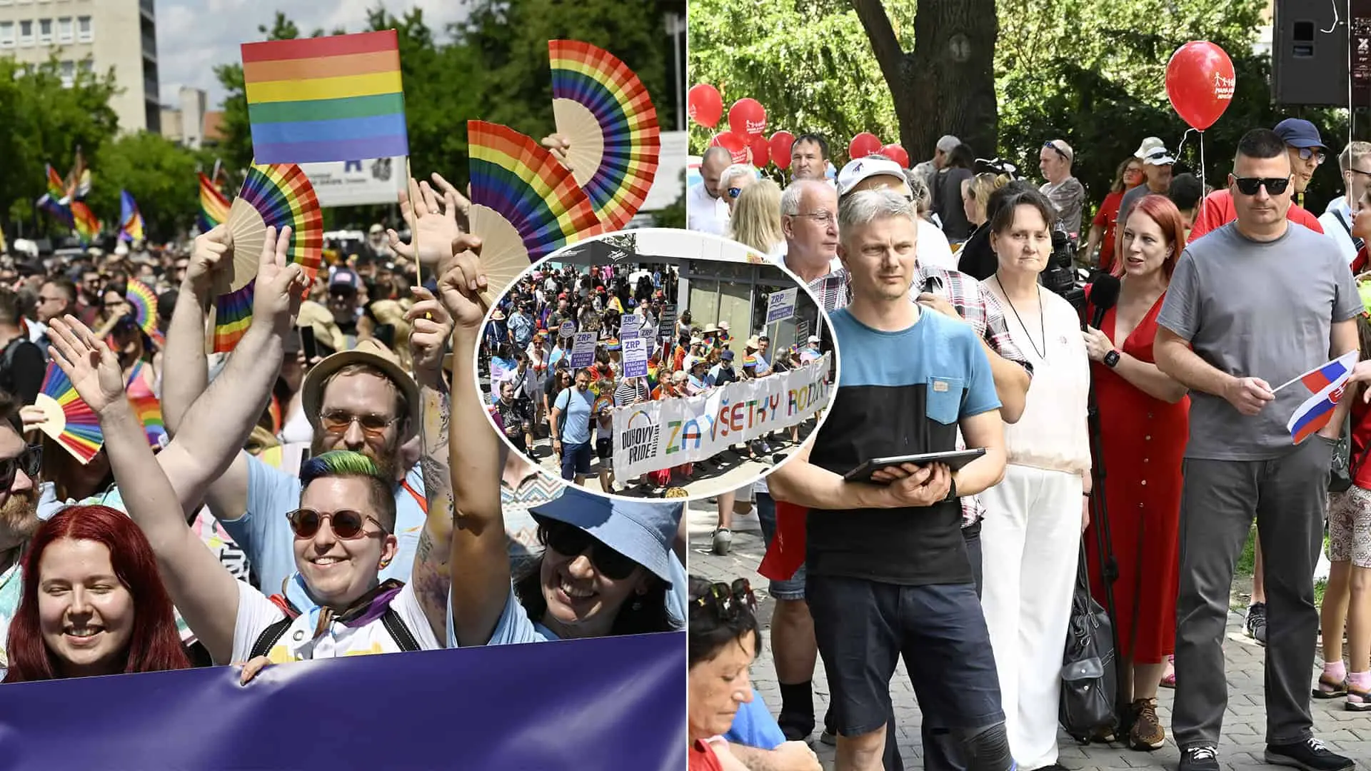 pochod Pride a Národný pochod Hrdí na rodinu!