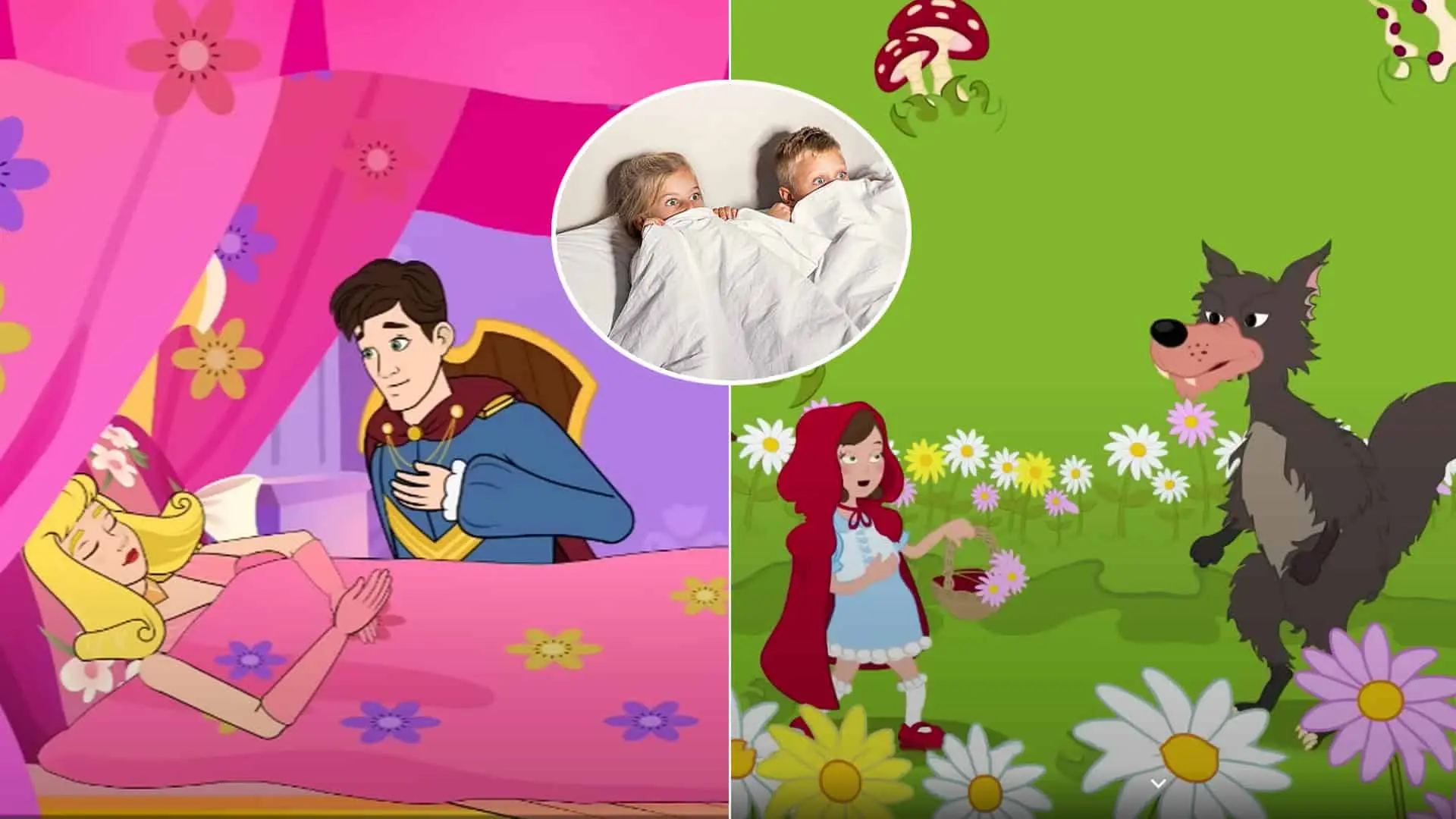 Rozprávka o Šípkovej Ruženke a Červenej Čiapočke