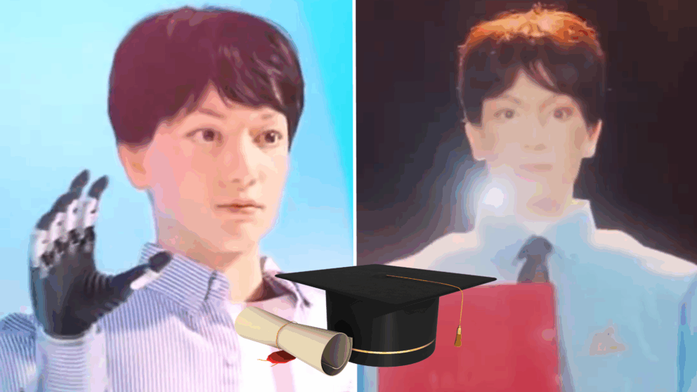 humanoid, robot, Čína, študent