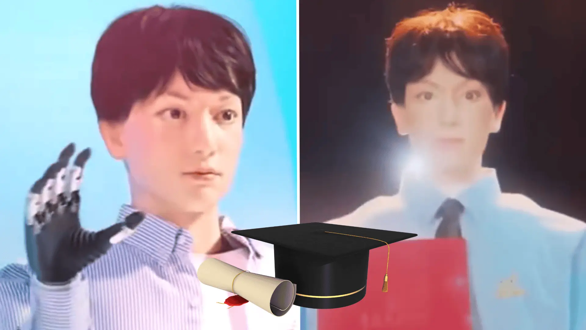 humanoid, robot, Čína, študent