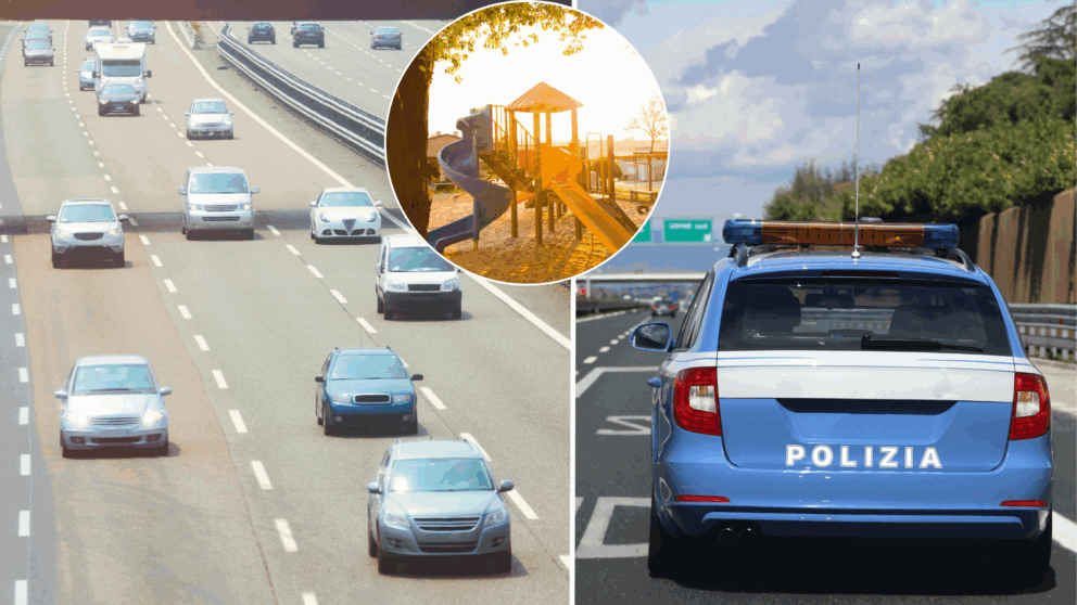 Taliansko, odpočívadlo, deti, otec