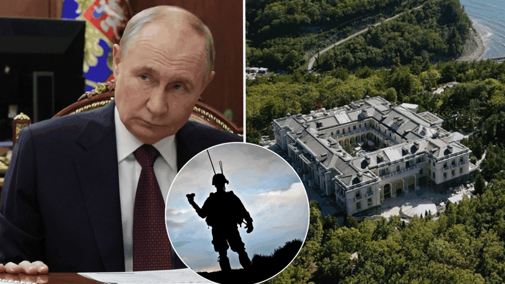 Putin, sídlo, dron, požiar