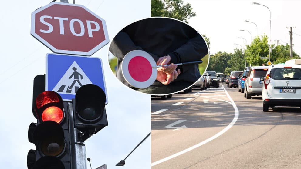 semafor doprava policajt