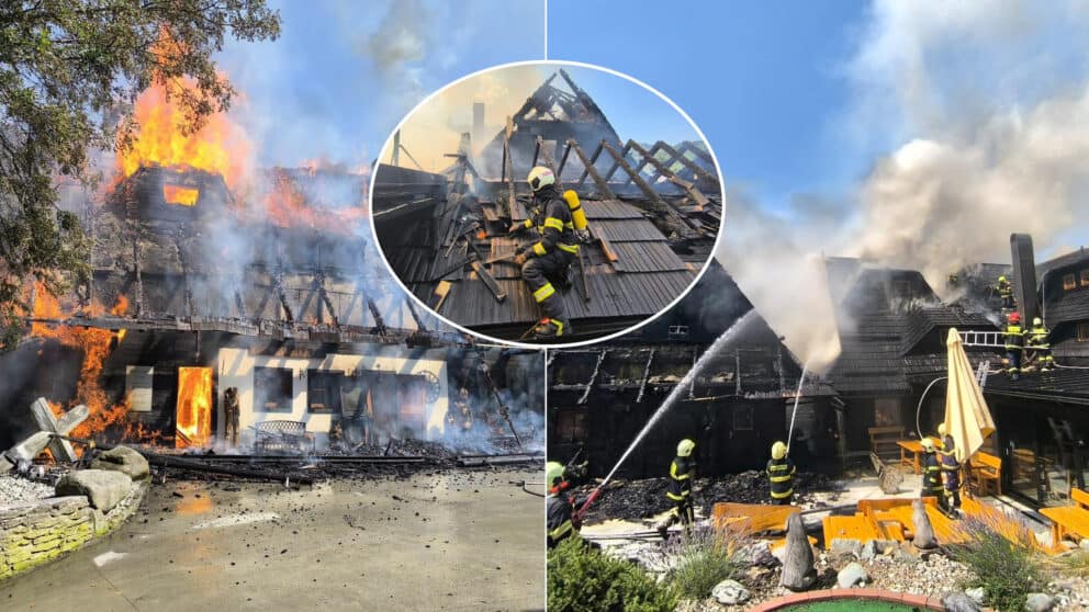 požiar Zázrivá Jánošíkov dvor