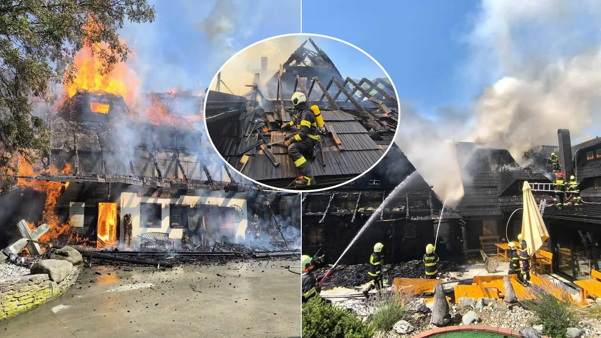 požiar Zázrivá Jánošíkov dvor