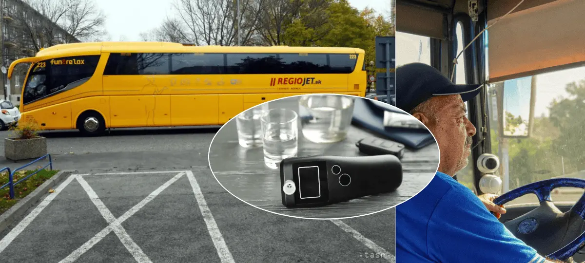 RegioJet, šofér, alkohol tester