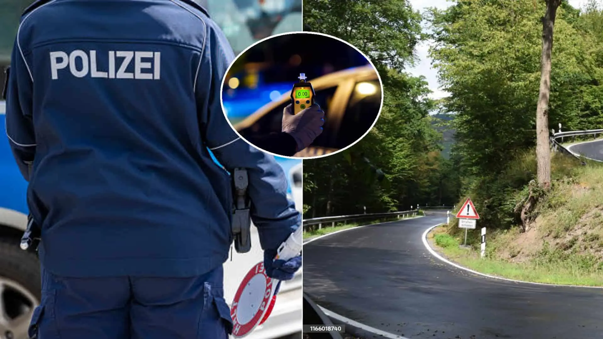 Nemecko polícia vodič alkohol serpentíny