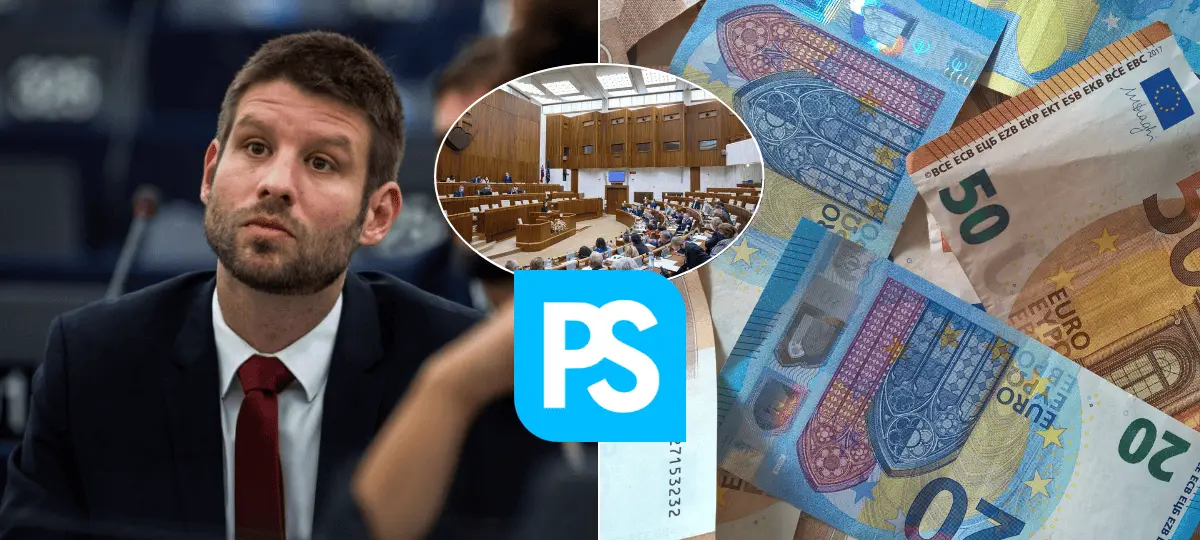 Šimečka, peniaze, parlament, PS