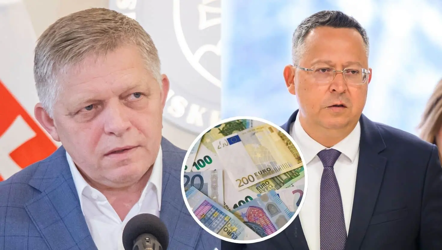 Robert Fico (vľavo) a Ladislav Kamenický (vpravo).