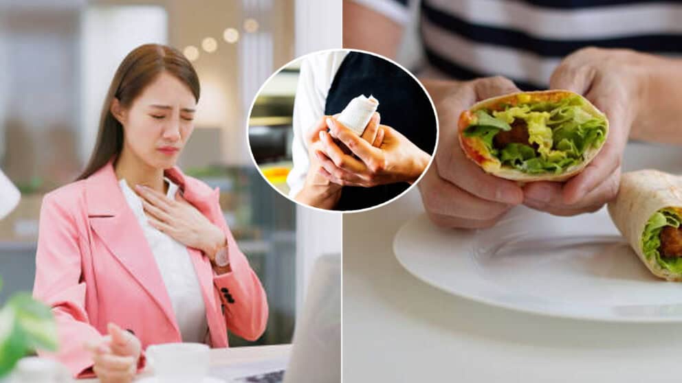 kurací wrap žena prst v jedle