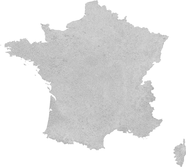 Francúzsko, obrysová mapa