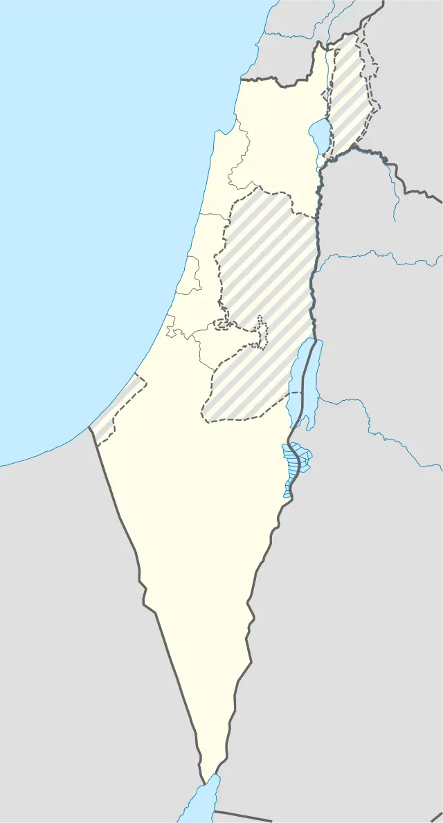Izrael, obrysová mapa