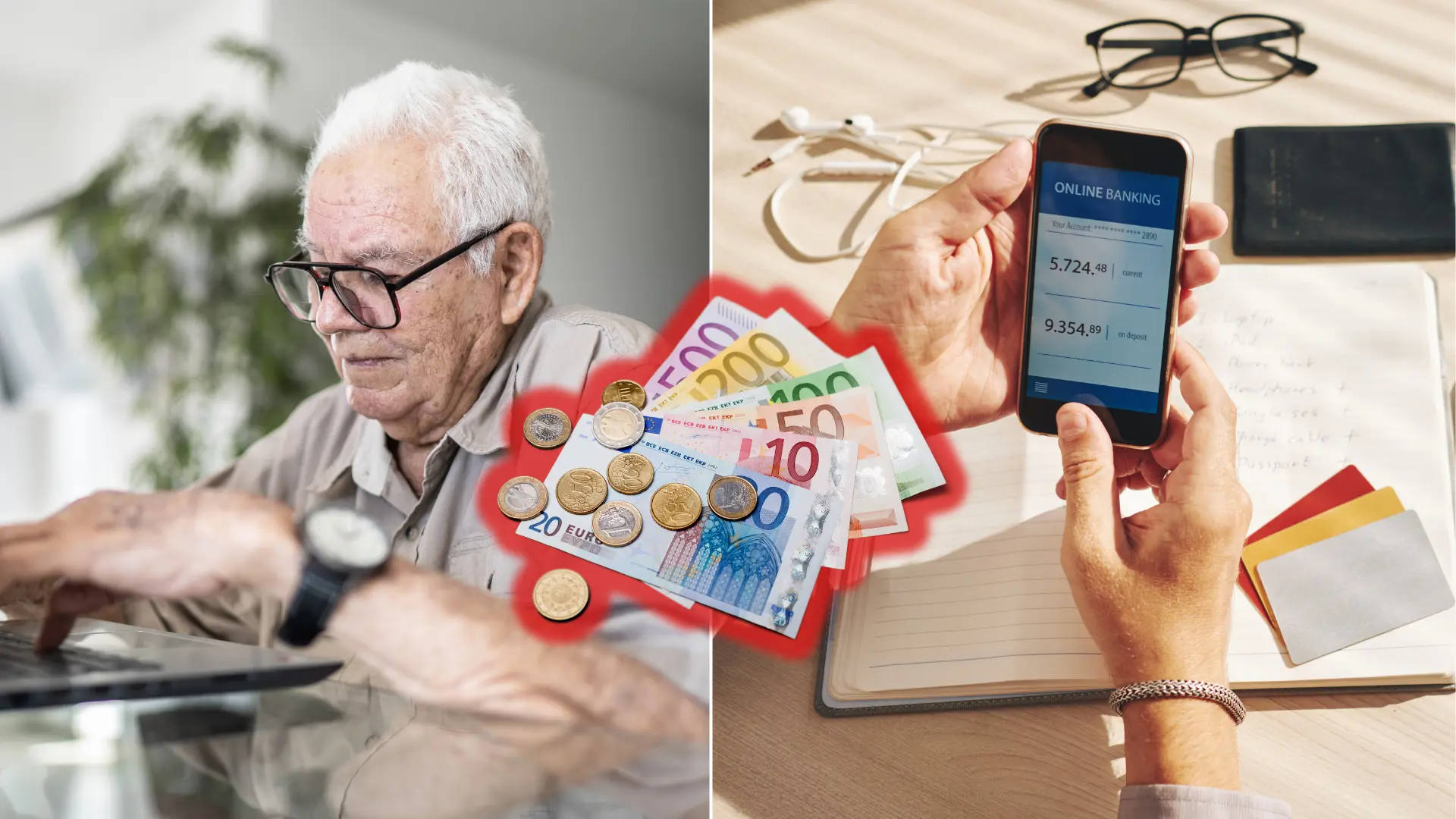 účet, peniaze seniori