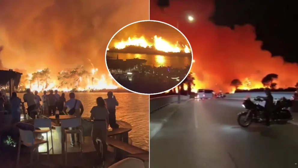 Turecko požiar v Antalyi