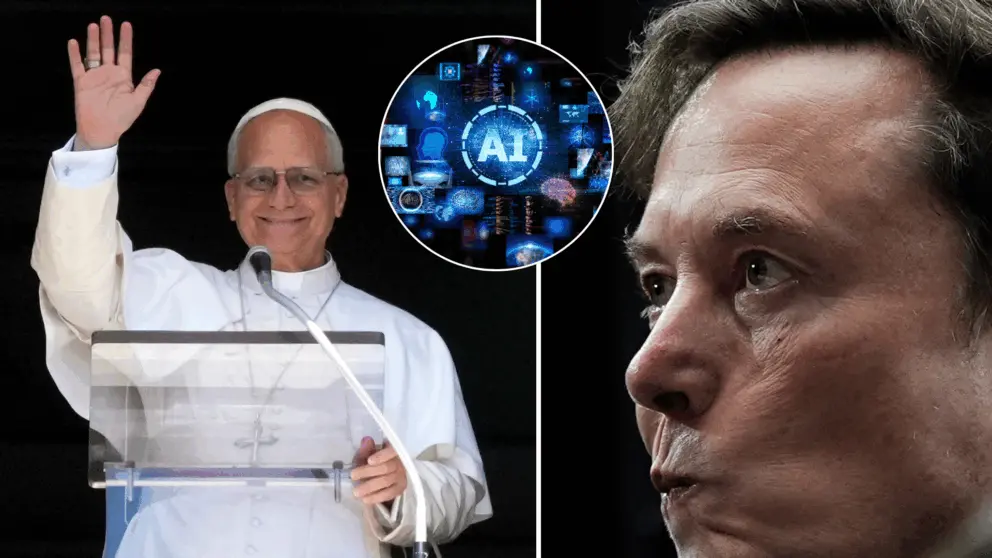 pápež Lev XIV., Elon Musk, umelá inteligencia