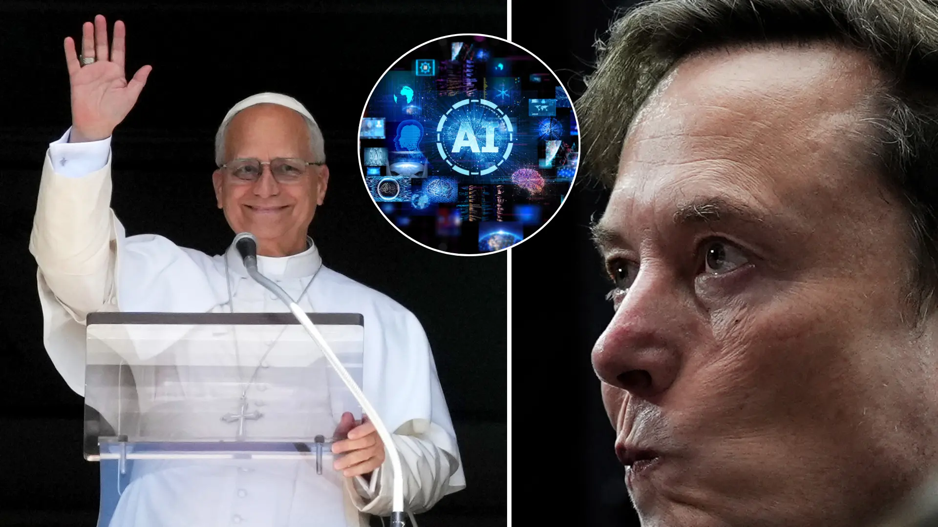pápež Lev XIV., Elon Musk, umelá inteligencia