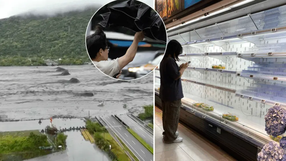 tajfún Ragasa, Hongkong, Taiwan