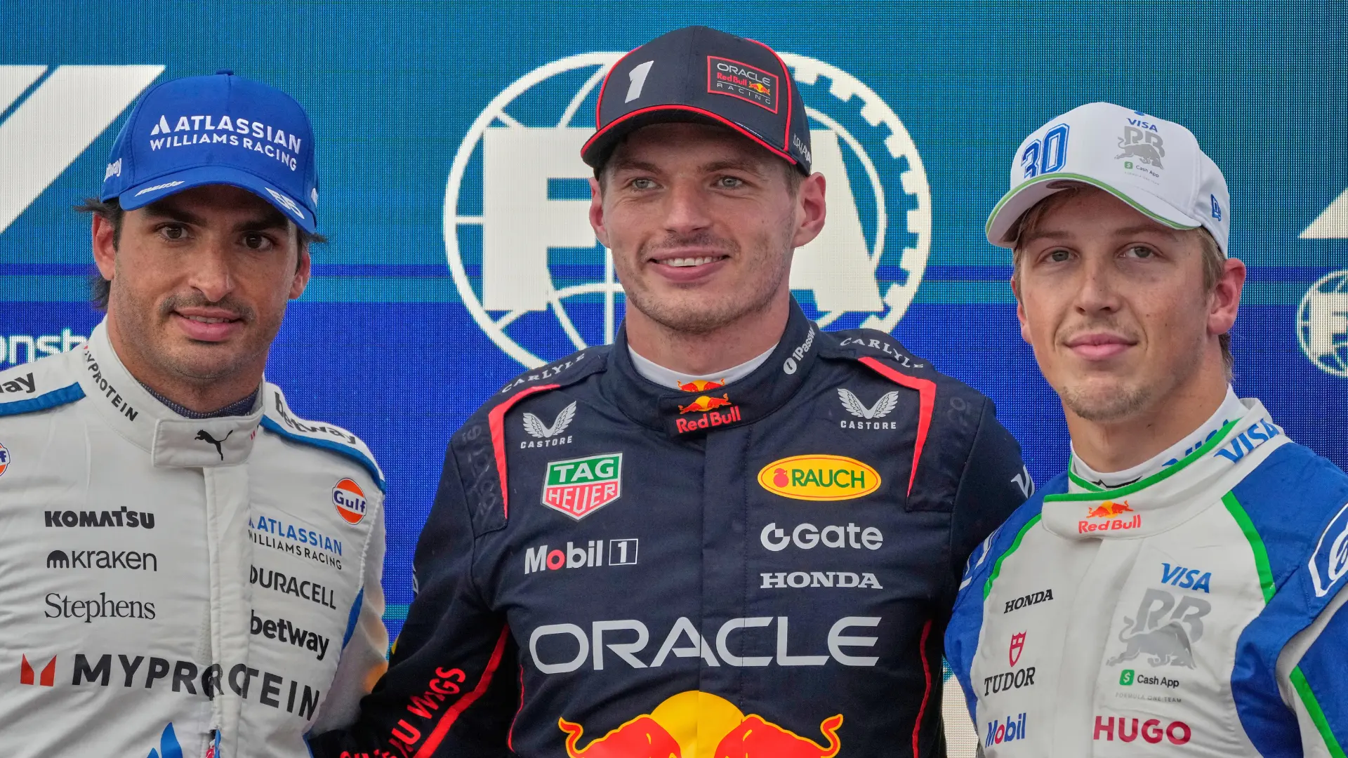 kvalifikácia, Veľká cena Azerbajdžanu, Verstappen, Sainz, Lawson