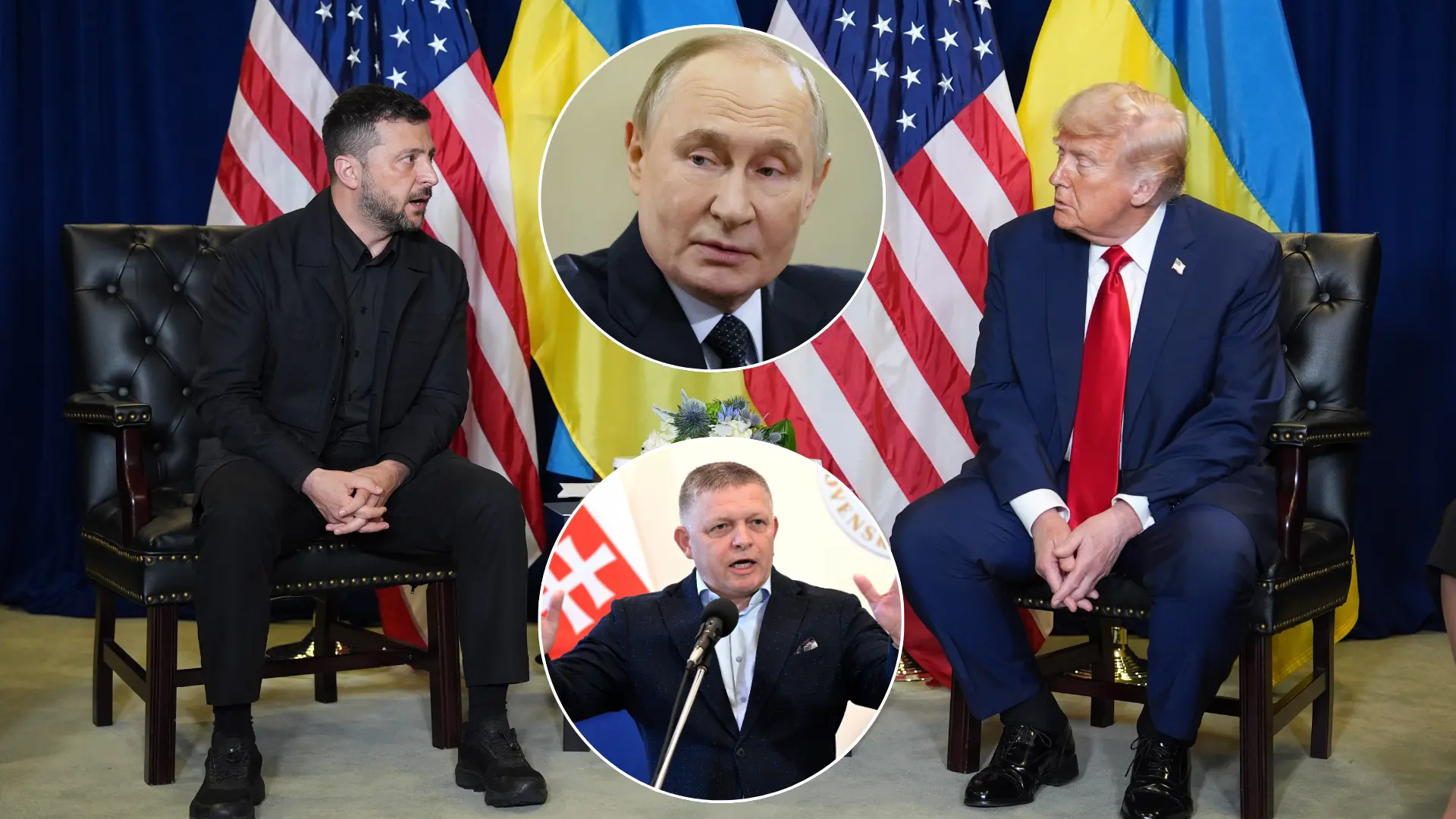 Trump, Zelenskyj, Putin, Fico