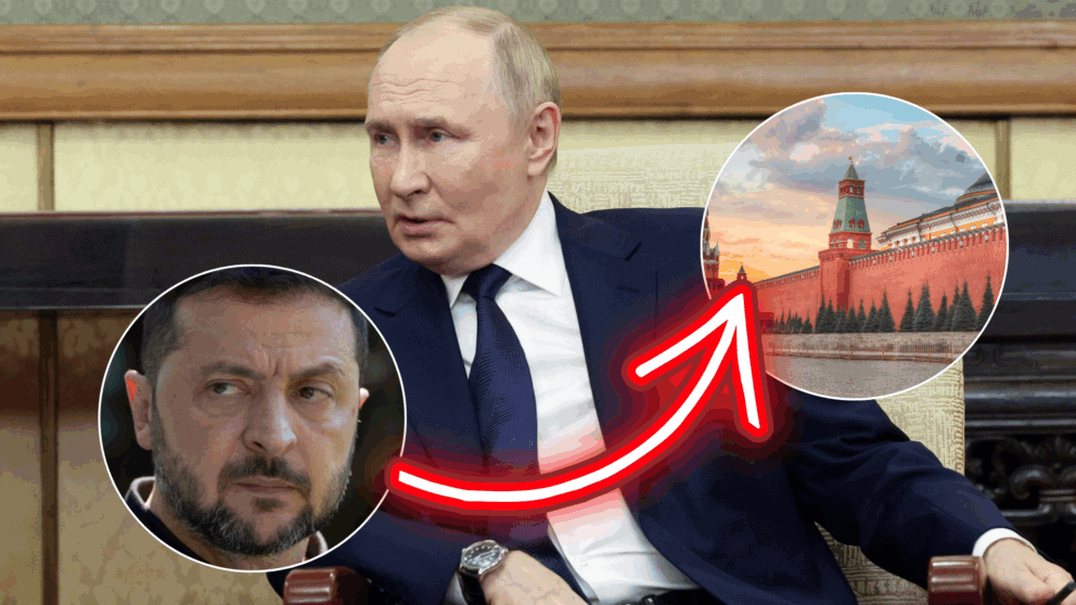 Putin, Zelenskyj, Moskva