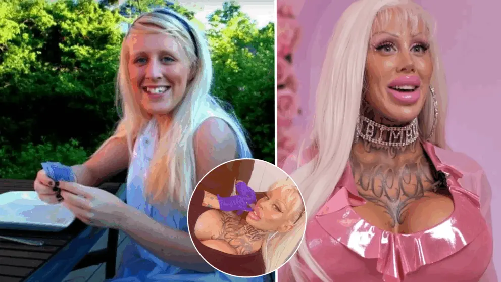 žena, živá Barbie, plastiky