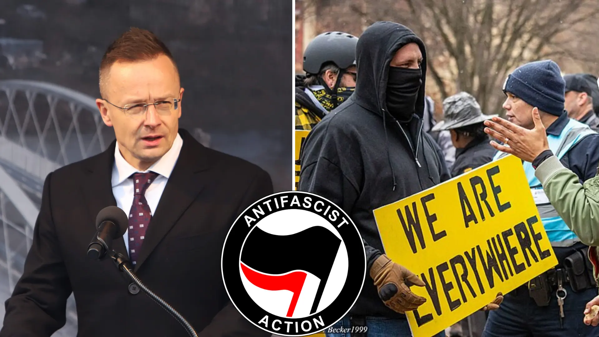 Szijjártó, antifa, teroristické, EÚ