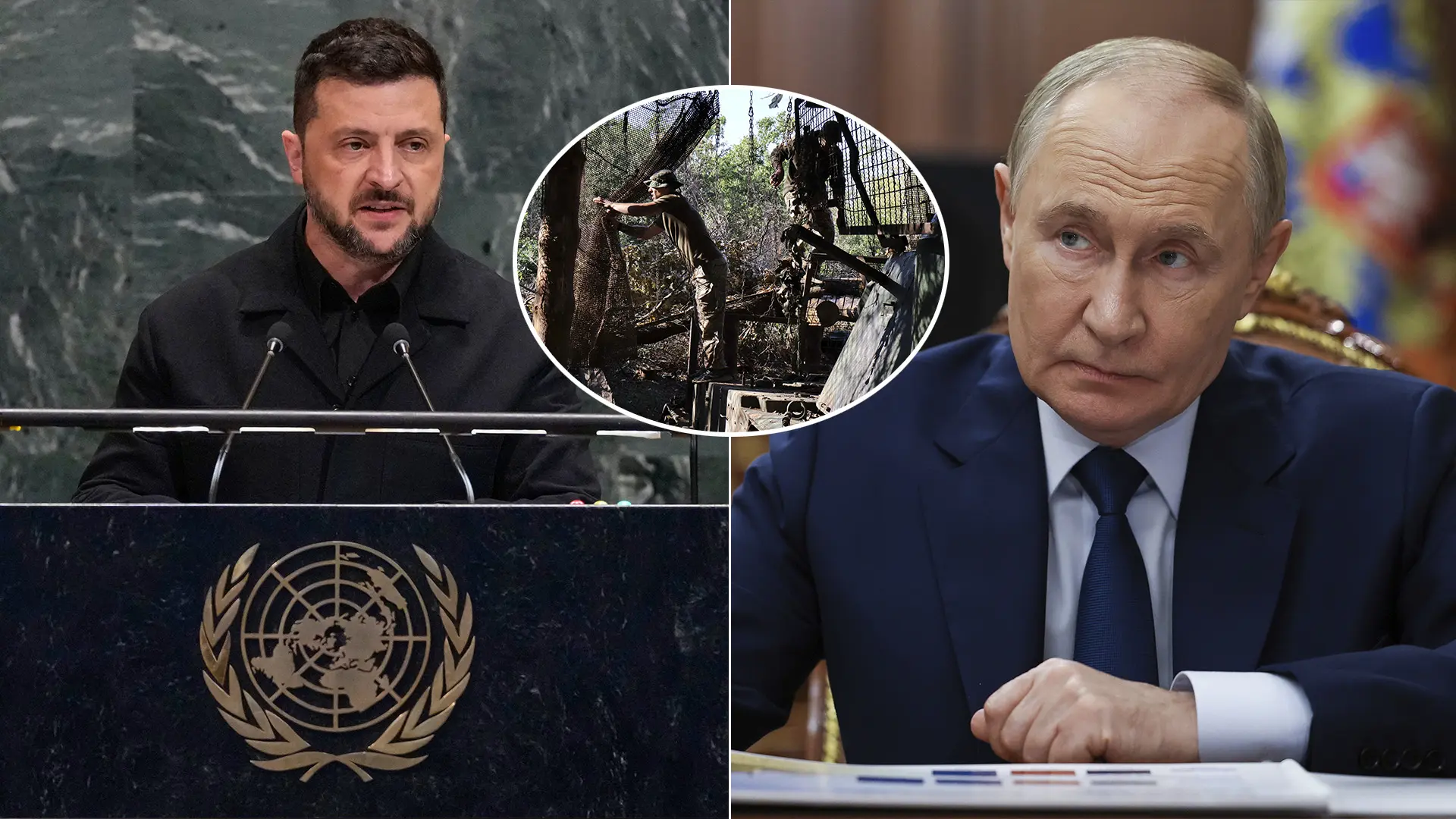 Zelensky Putin vojaci