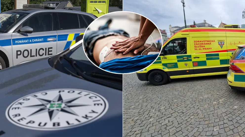 sanitka česko polícia