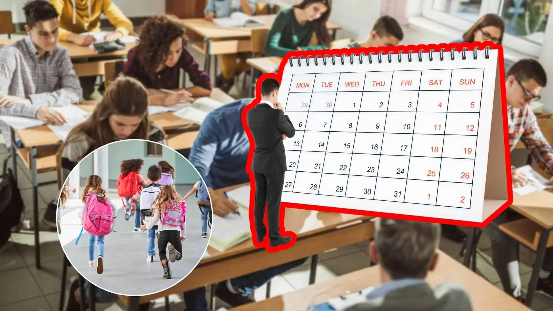 škola kalendár trieda