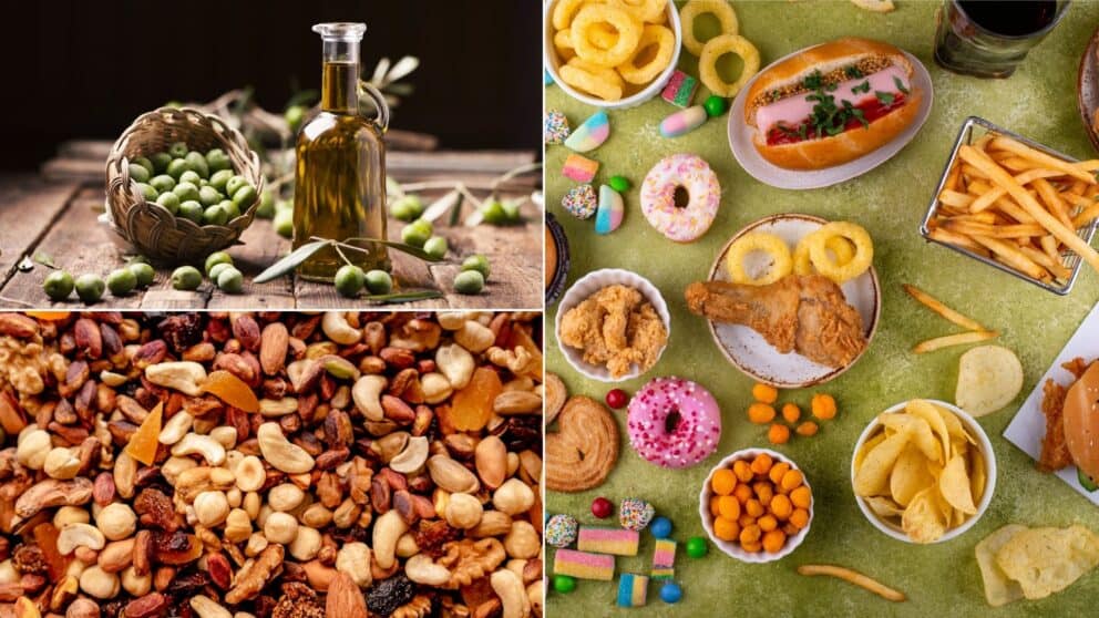 tuky nezdravé jedlo