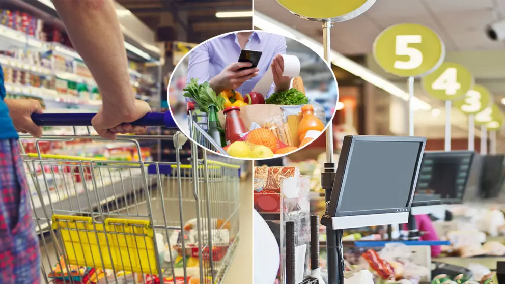 pokladničný doklad bloček nakupovanie supermarket