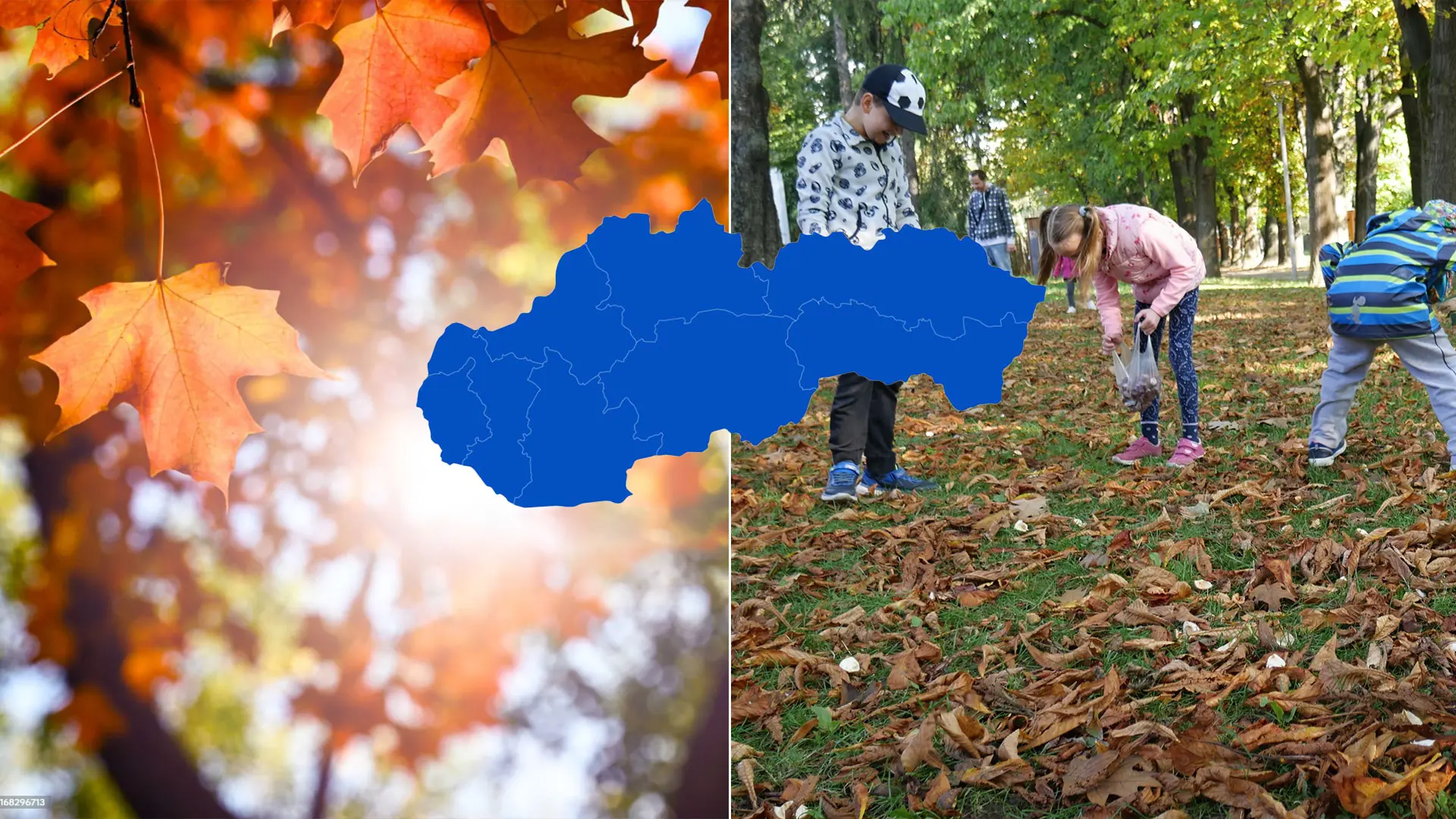 jeseň počasie Slovensko mapa