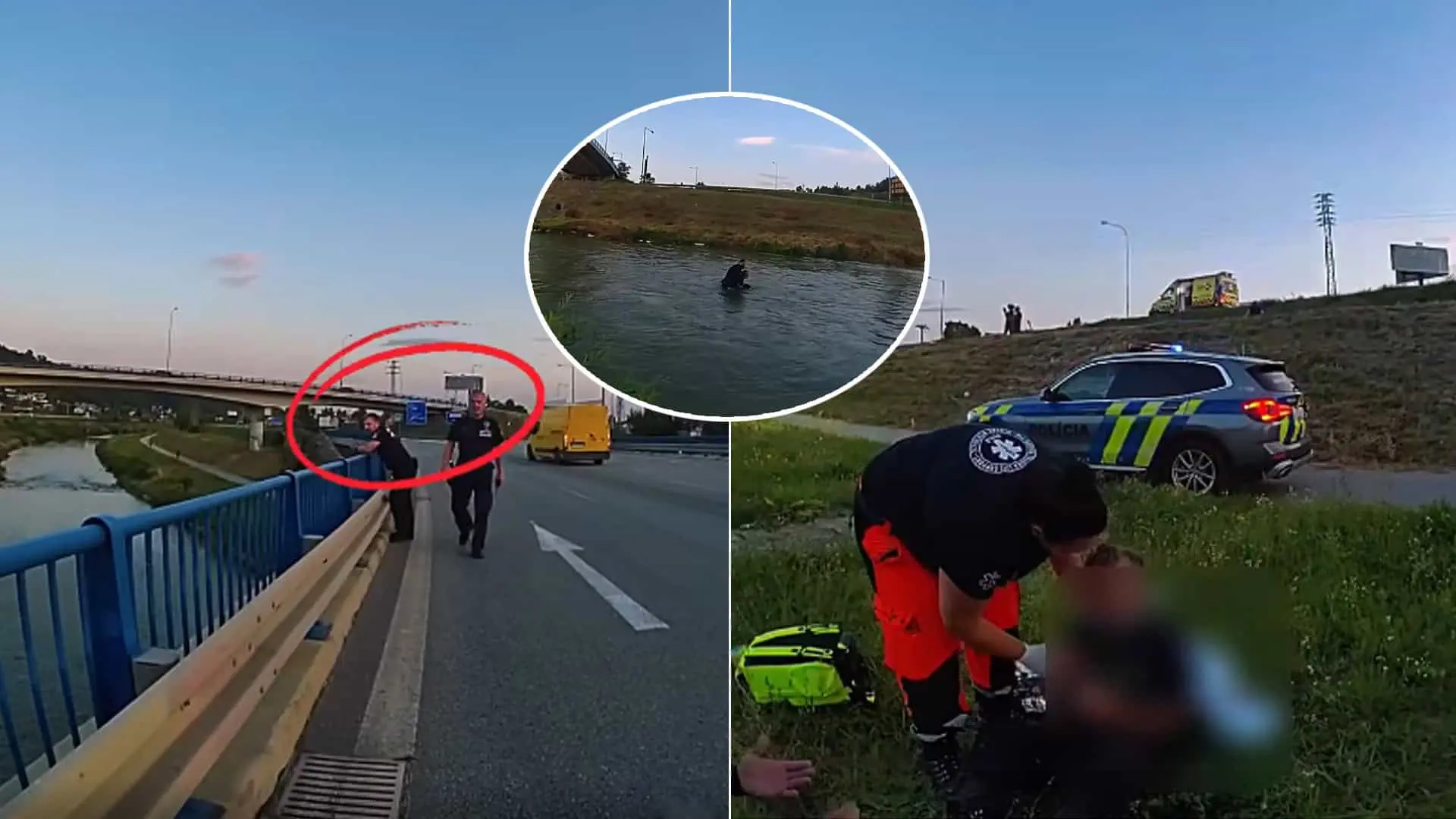 muž skok do rieky Hornád polícia