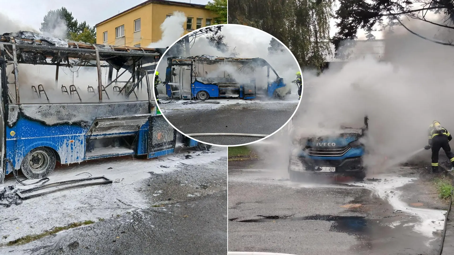 autobusu požiar v Martine