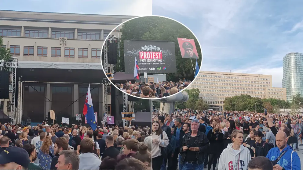 protest Bratislava Fico vláda