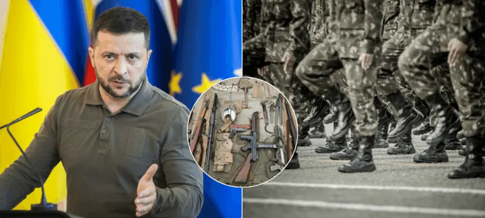 Zelenskyj, zbrane, vojaci