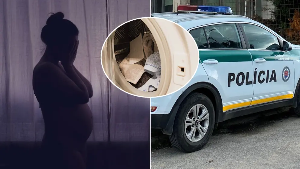 práčka tehotná žena polícia