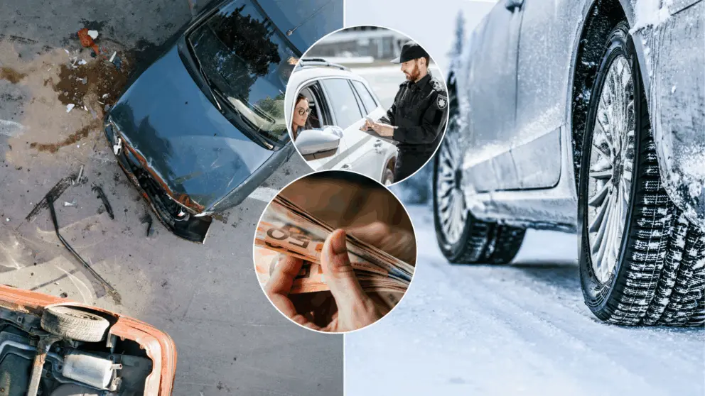 pokuta, zimné pneumatiky