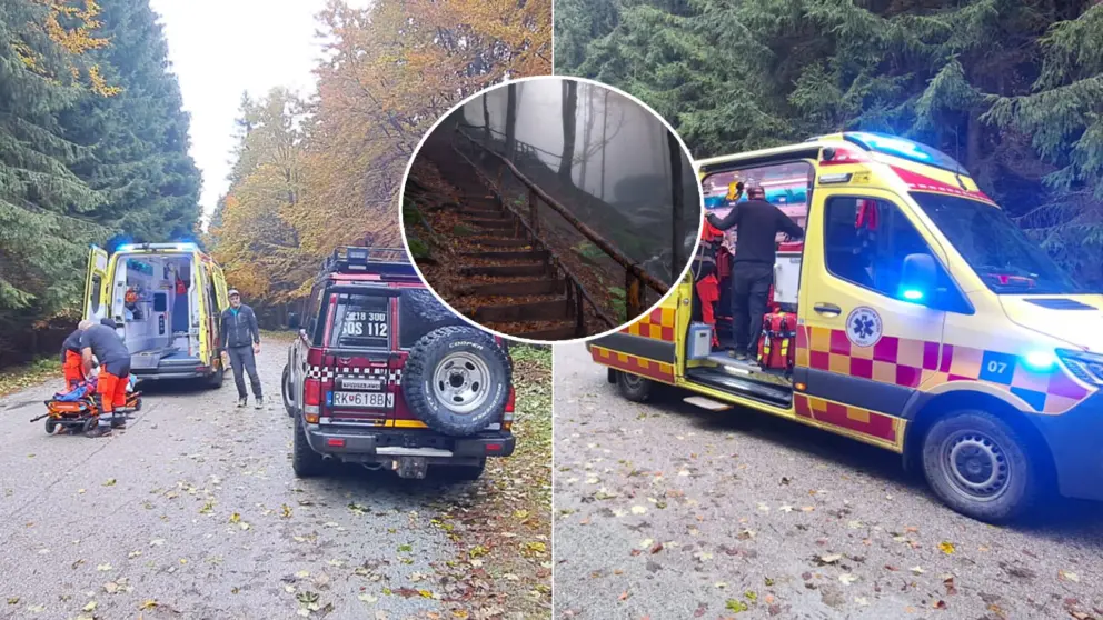 Pád zo schodov na Martinských holiach