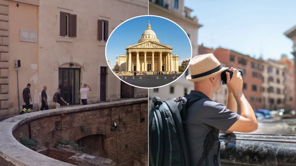 Rím Panteón turista