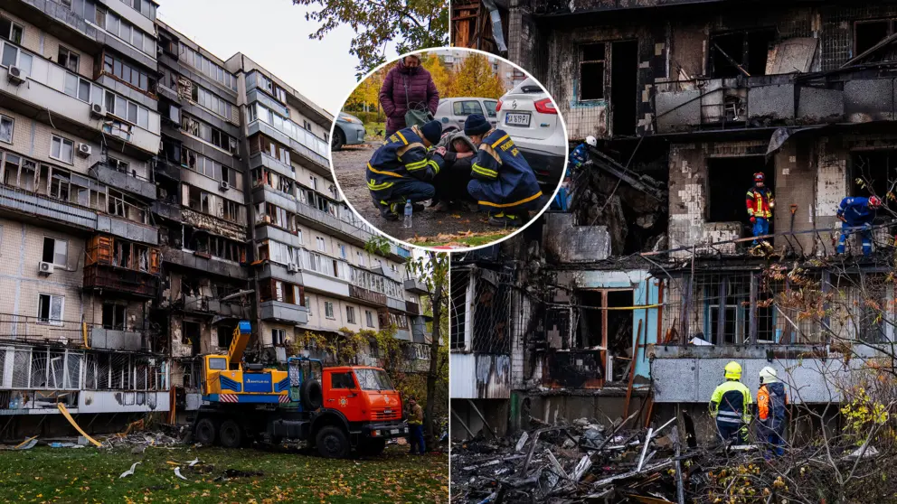 Ukrajina Rusko drony Kyjev