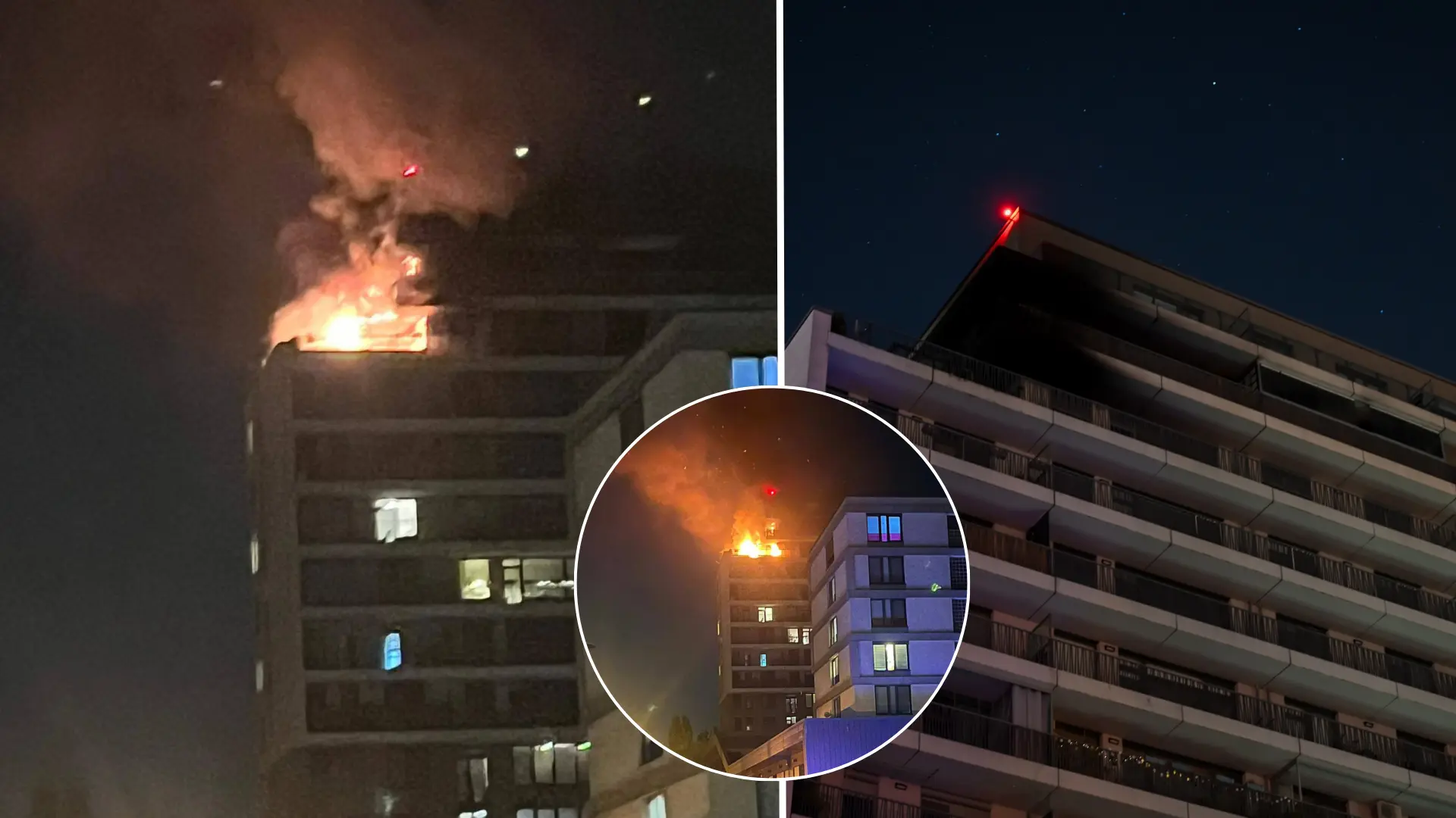 požiar, bytovka, Ružinov