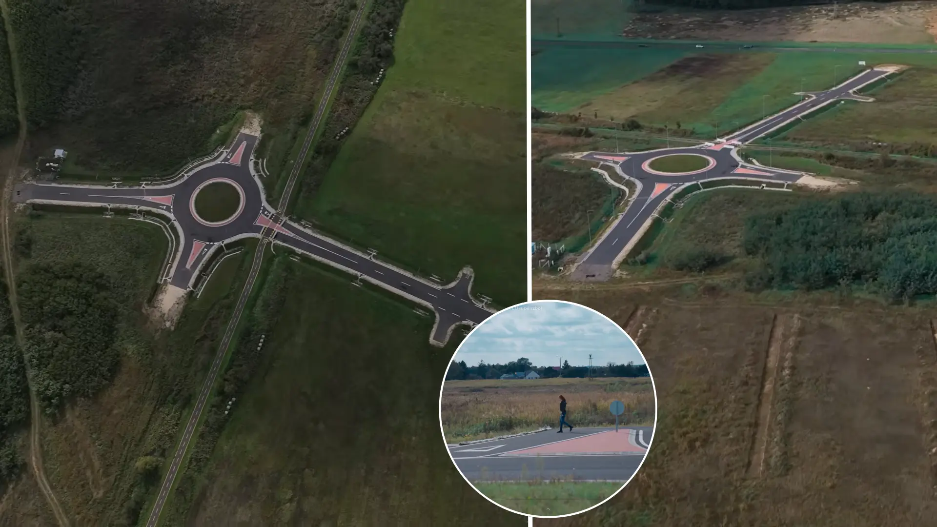 Maďarsko, kruhový objazd, eurofondy