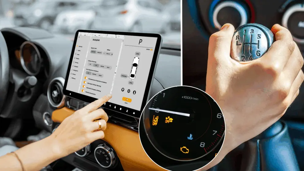 auto, indikátor, radenie