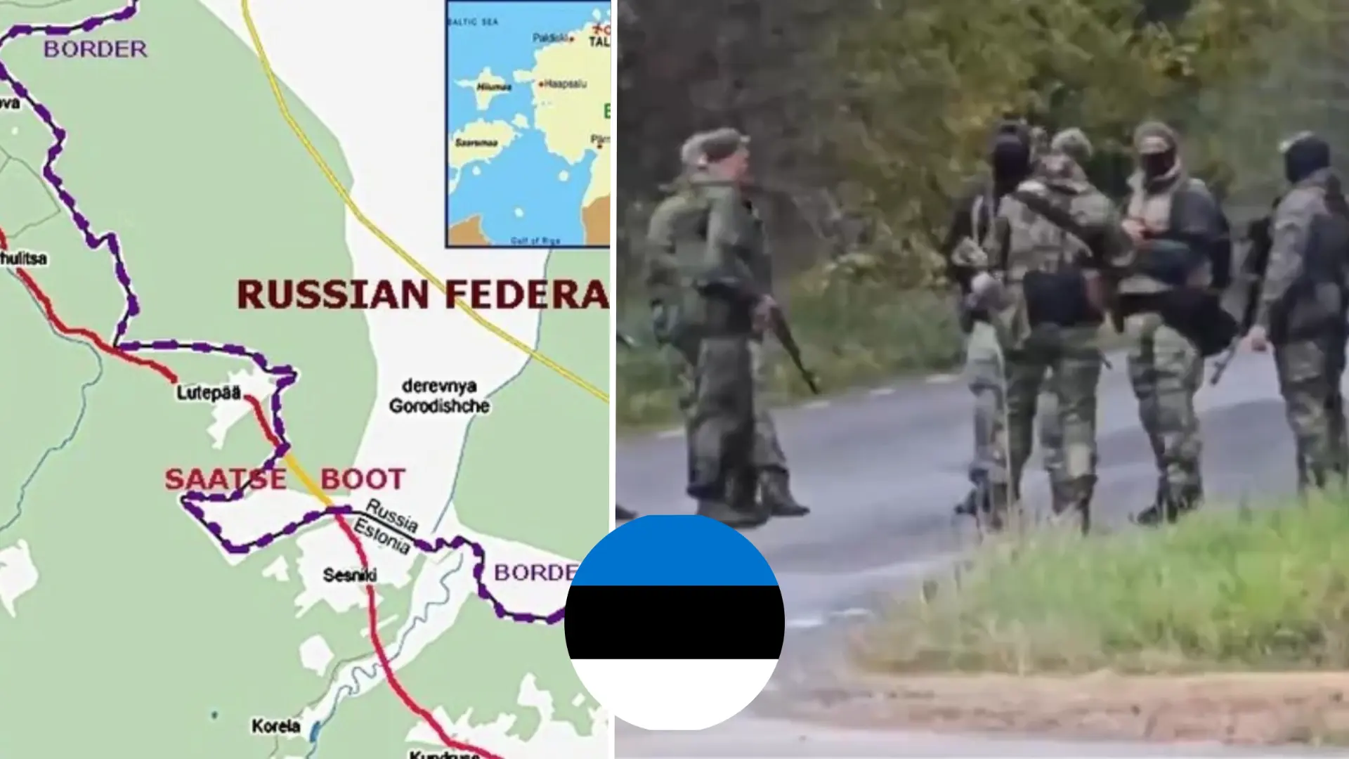 Estónsko, ozbrojenci, cesta, uzavretá