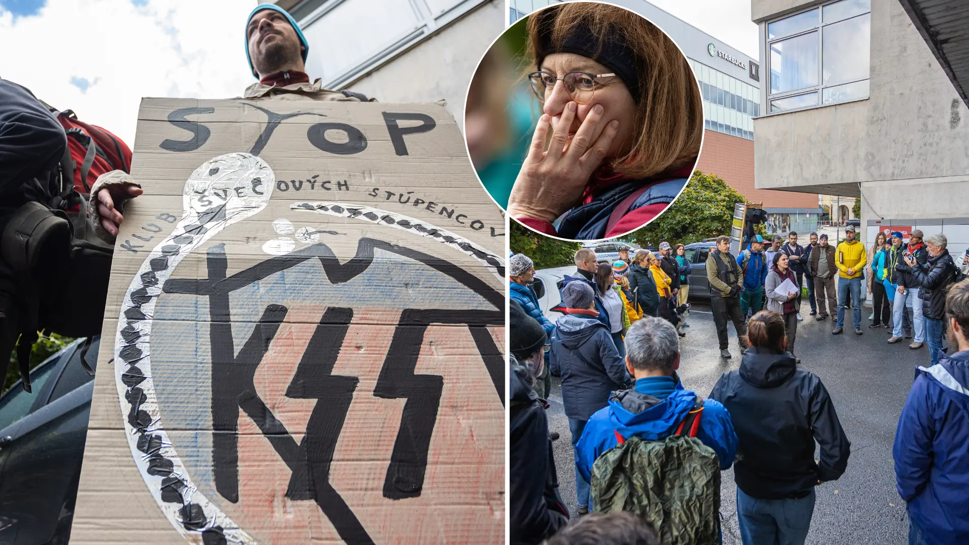 protest, Žilina, klub turistov