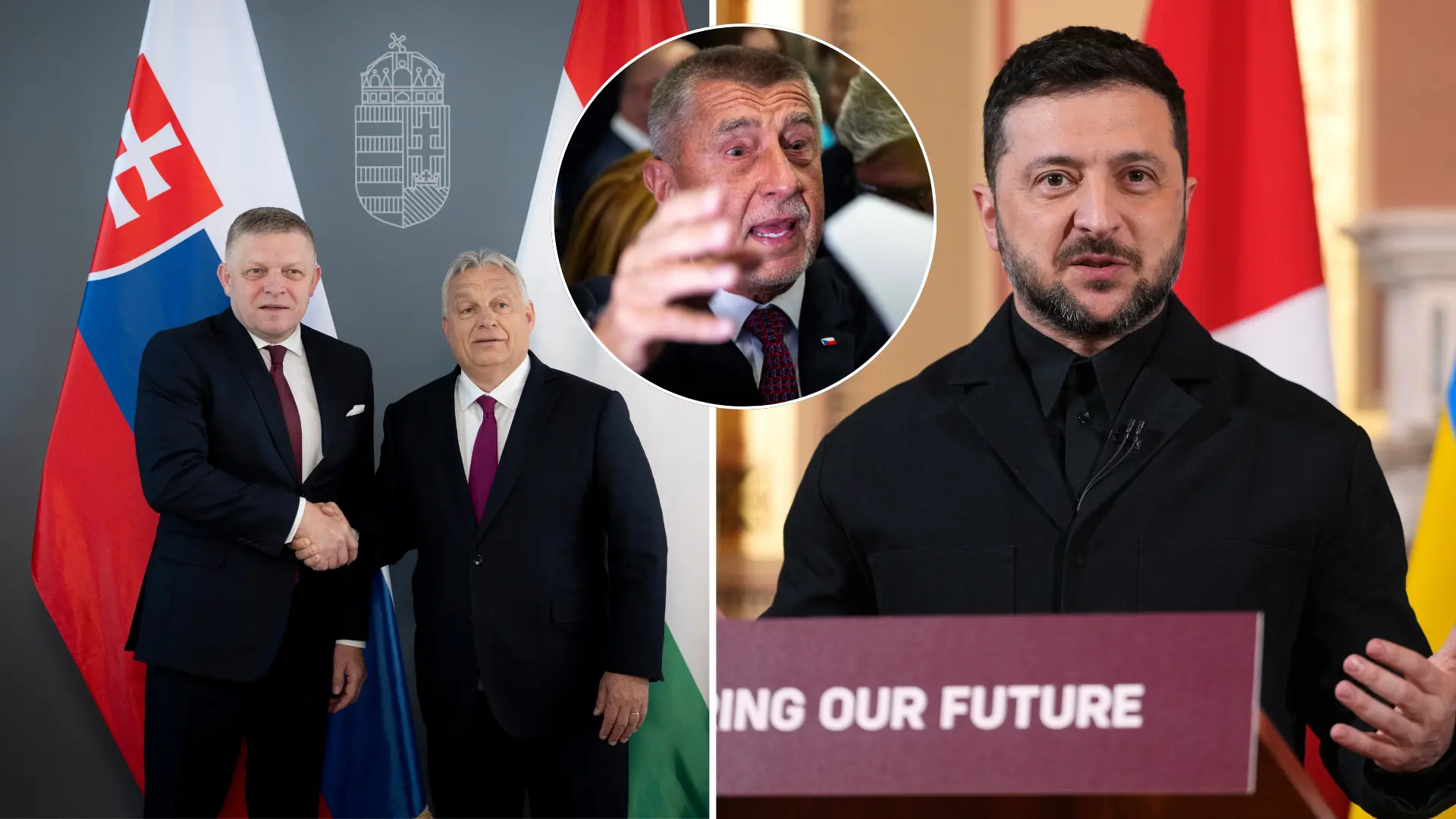 Orbán, Fico, Babiš, Ukrajina, protiukrajinský front