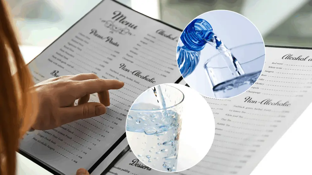 voda, reštaurácie, someliér